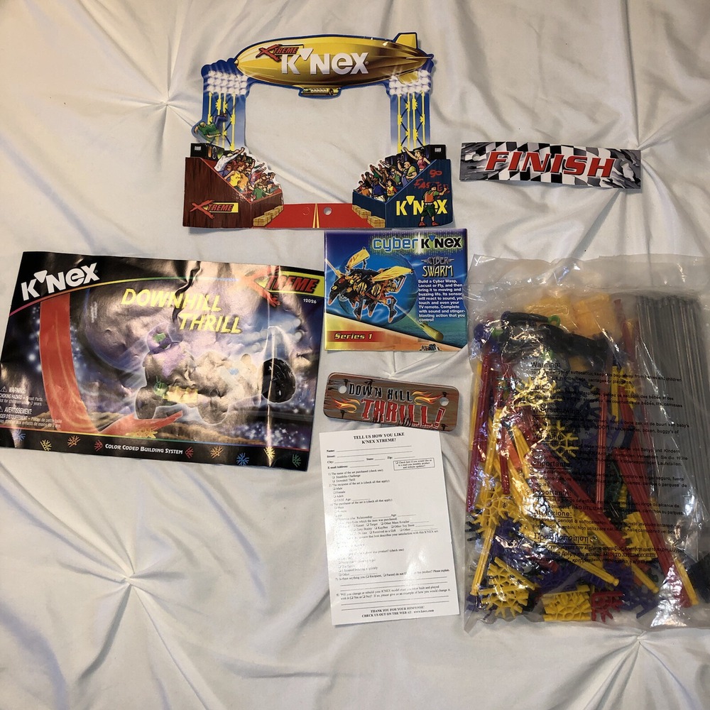New Knex Downhill Thrill 12026 Roller Coaster Building system No Box